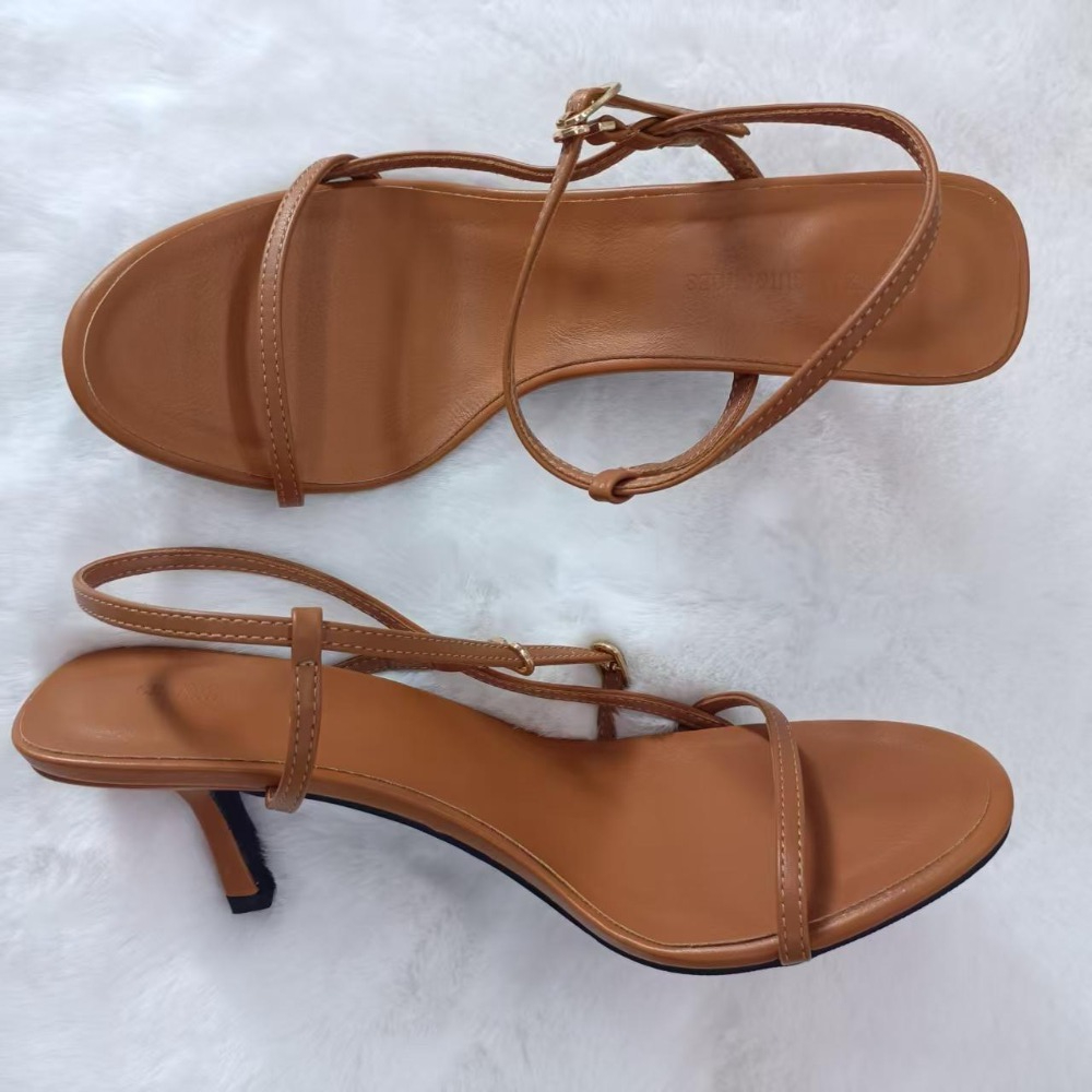Casual Sandal Leather - Sandálias Femininas de Verão Novas com