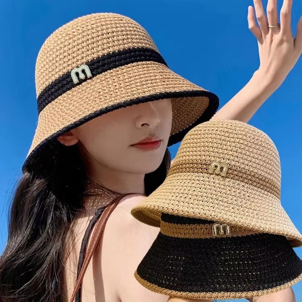 Bucket Hat Straw - Chapéu de Pescador Elegante e Respirável