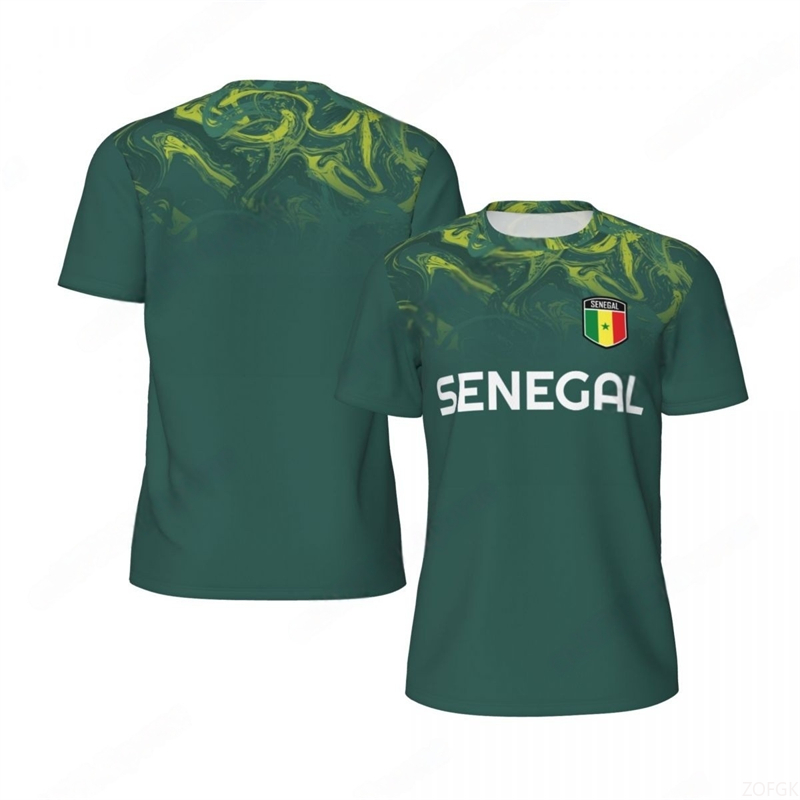 Tee Graphic Print - Moda senegal bandeira gráfico futebol t