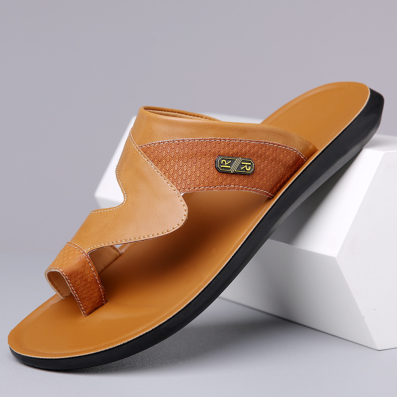 Flip Flop Leather Men - Sandálias Masculinas de Couro Novas 2026