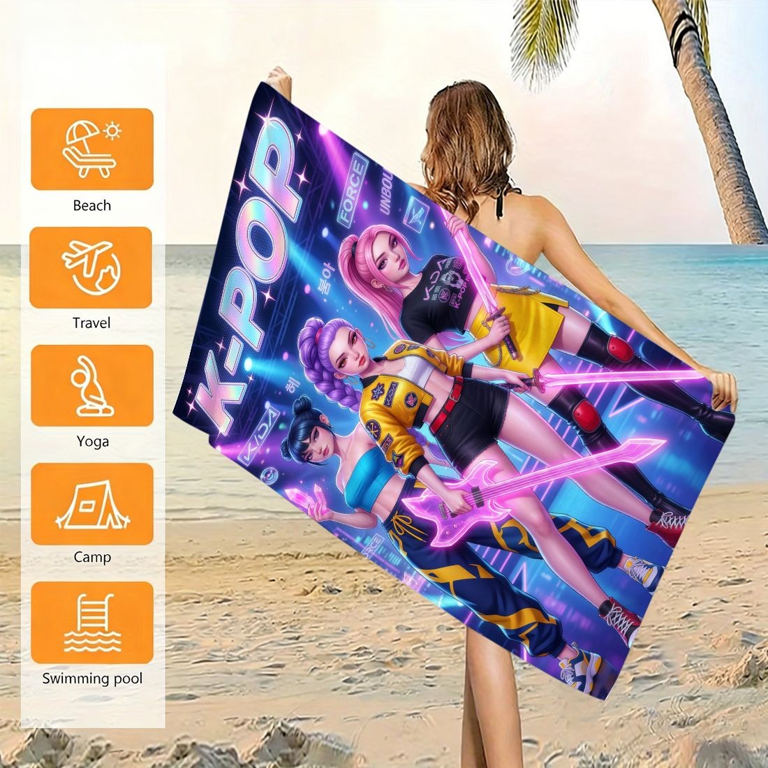 Beach Towel Large - Toalha de Praia Grande com Estampa