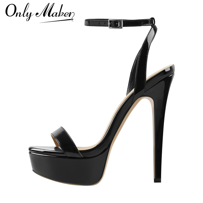 Casual Sandal Leather - Onlymaker feminino plataforma stiletto salto alto