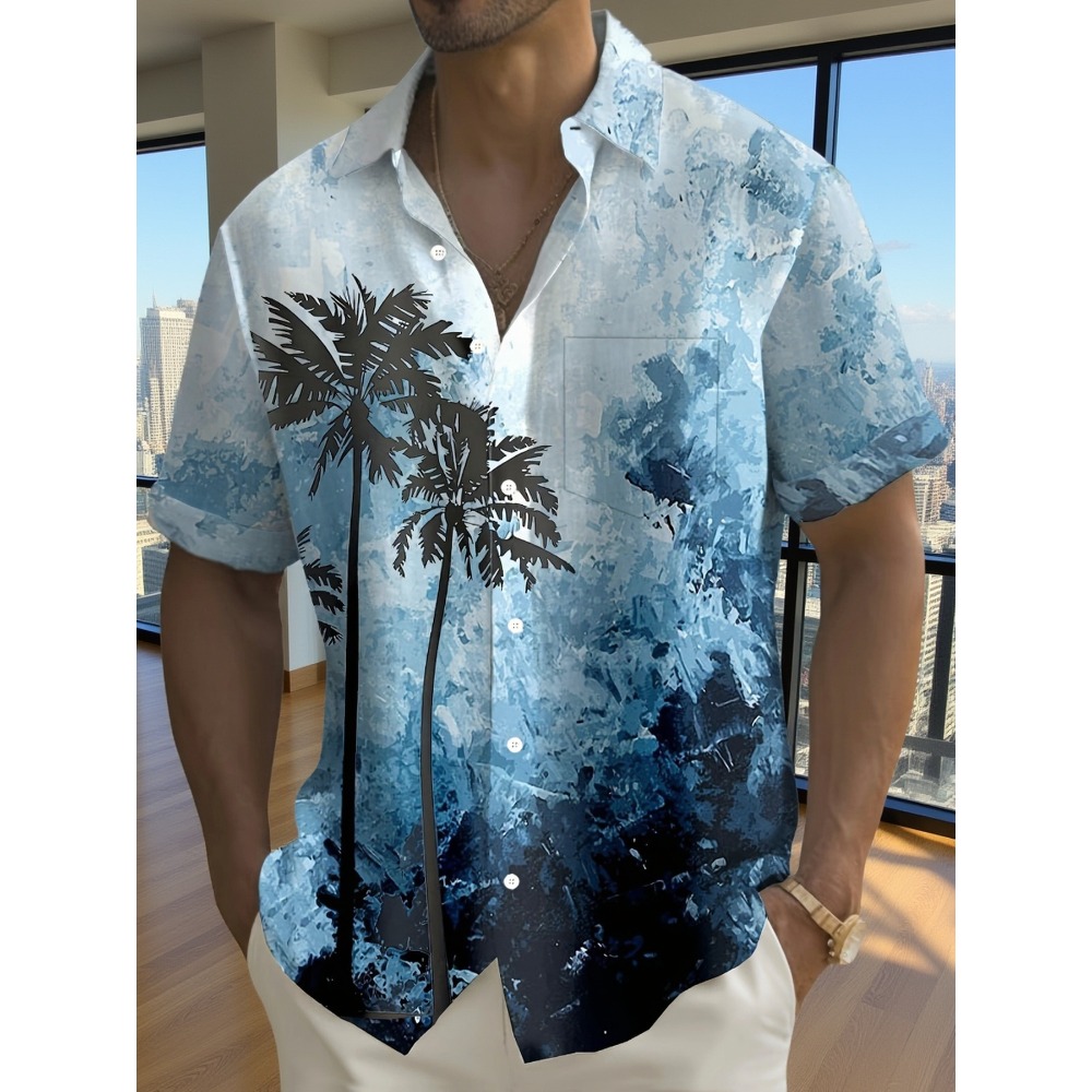 Resort Shirt Floral - Camisa Resort com Textura Minimalista de