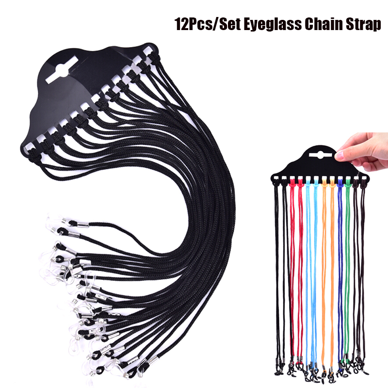 Sunglass Retainer Cord - 12 Pçs/set Multicolor Óculos de Sol