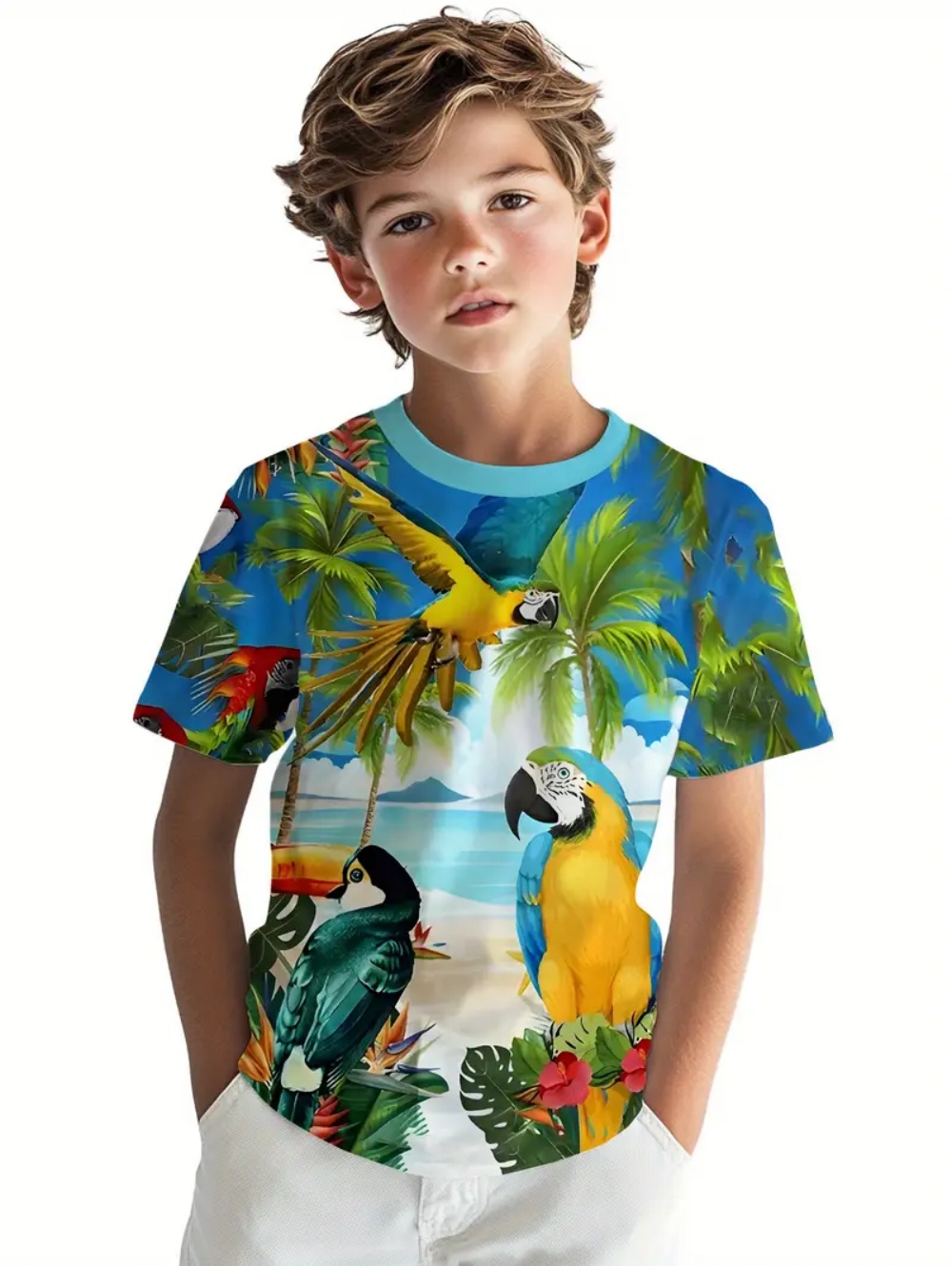 Tee Graphic Print - Camiseta Infantil de Manga Curta com