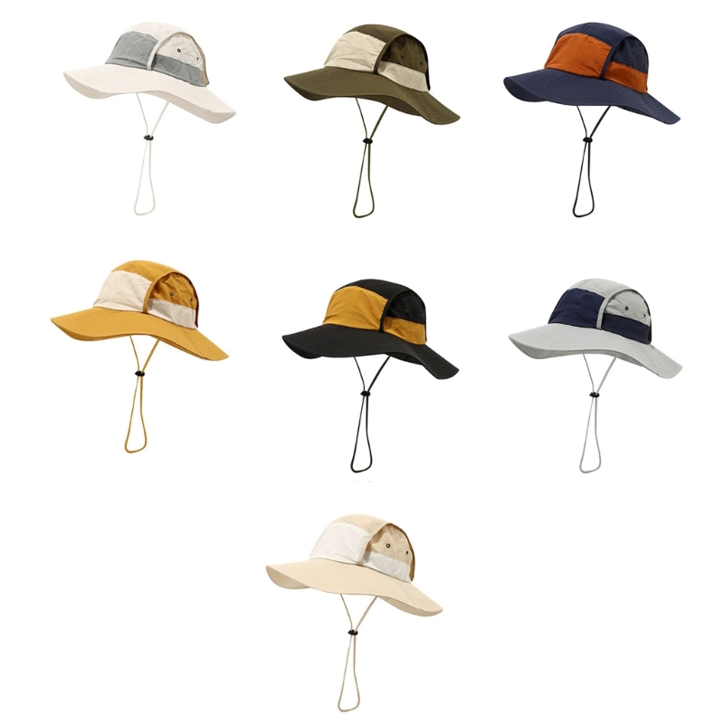 Packable Hat Nylon - Chapéu pescador ao ar livre embalável,