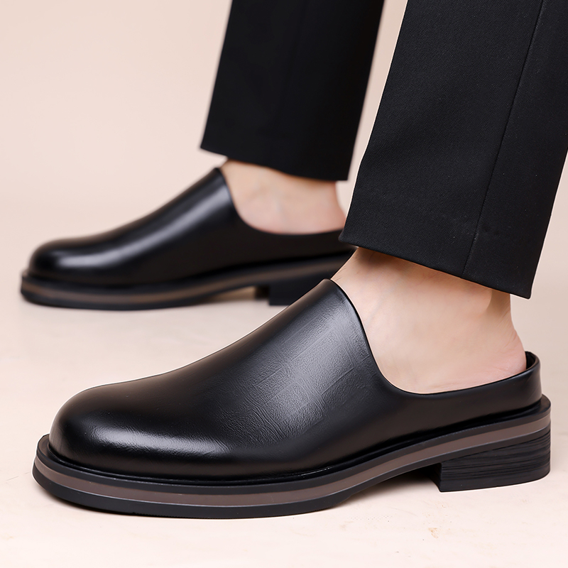 Flip Flop Leather Men - Chinelos Masculinos Slip-On, Sapatos Casuais de