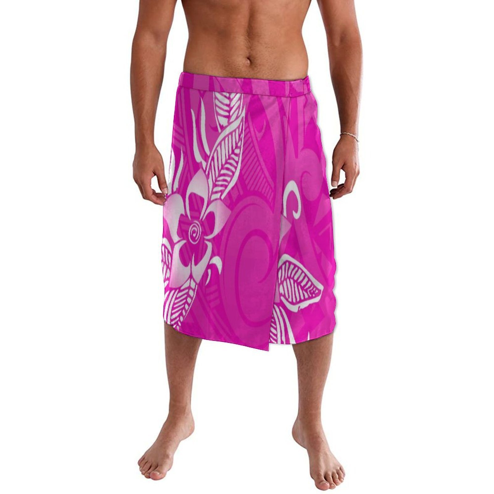 Sarong Men Wrap - Vestido de Praia Polinésio Recém-Desenhado para