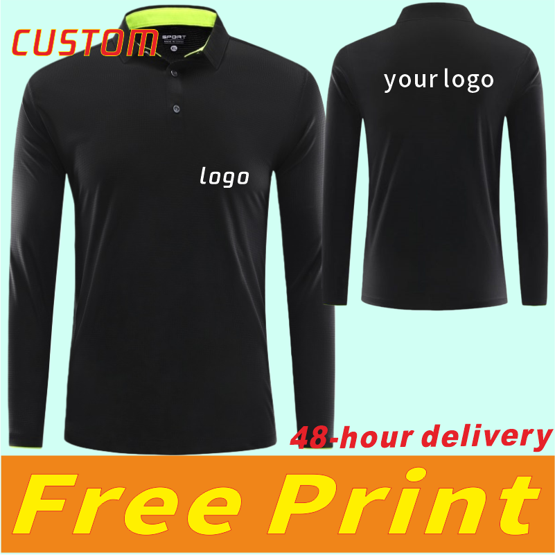 Polo Shirt Pique - Camisa polo esportiva de manga comprida