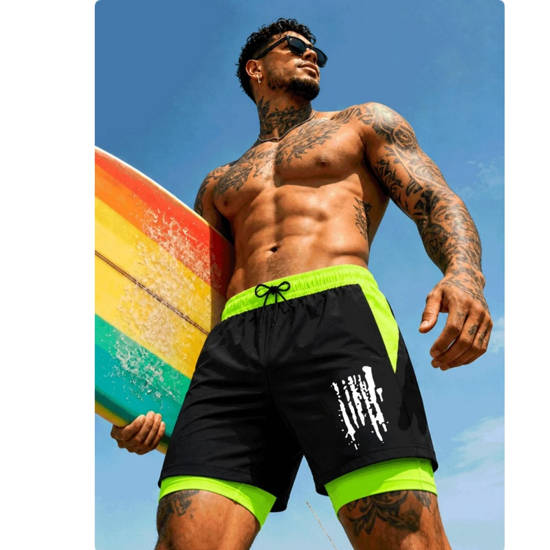 Trunks Board Surf - Shorts de praia masculinos, leves e