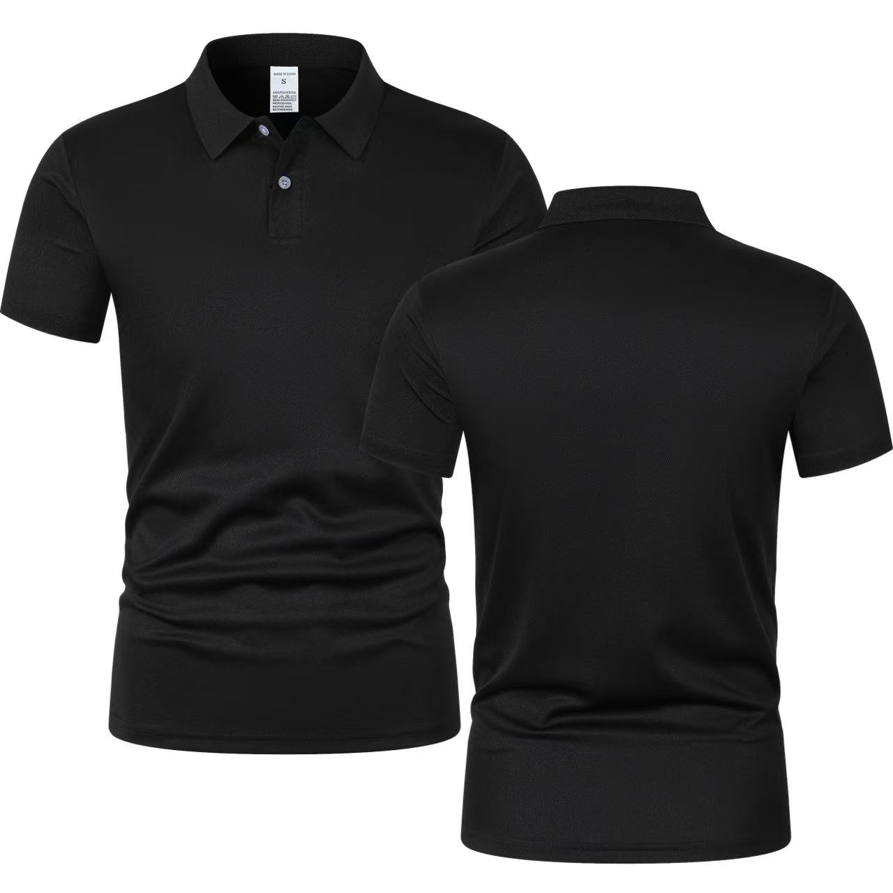 Polo Shirt Pique - 2025 novo verão masculino manga curta