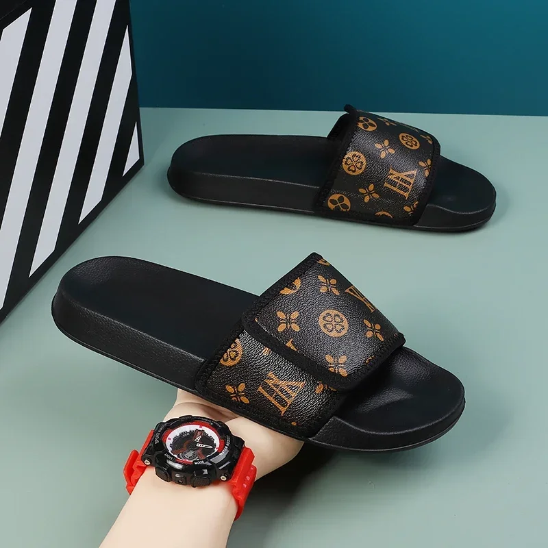 Flip Flop Leather Men - Sandálias Masculinas de Couro Genuíno Confortáveis,