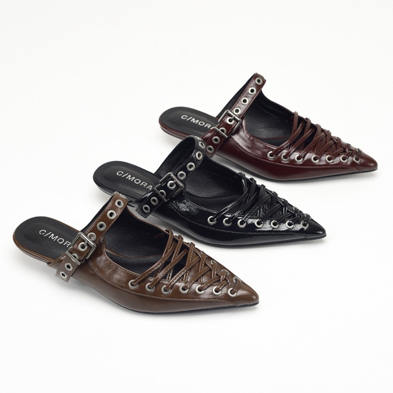 Casual Sandal Leather - Sandálias Femininas de Salto Baixo com