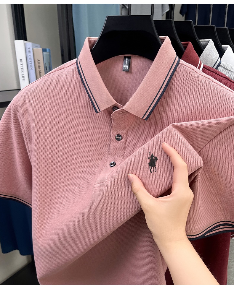 Camisa Polo Listrada de Verão, - Polo Shirt Pique avaliação e preço