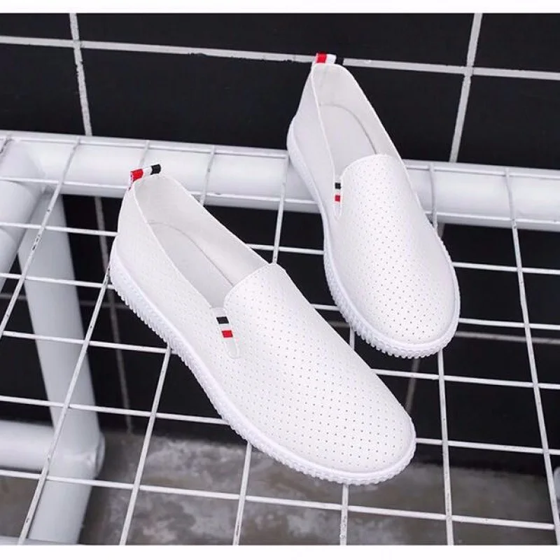 Mulheres tênis branco apartame - Espadrille Slip On avaliação e preço