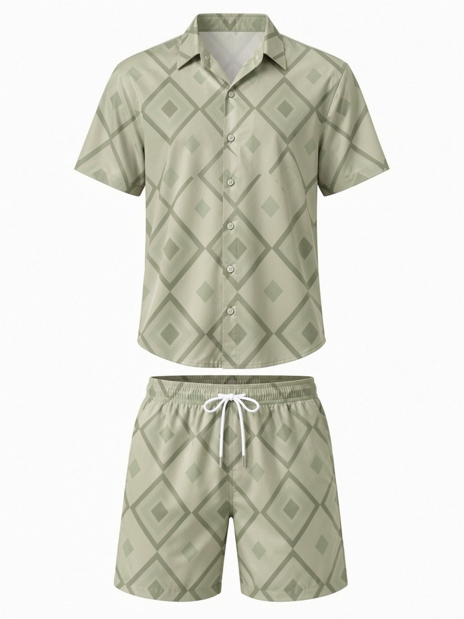 Conjunto Masculino de Camisa F - Resort Shirt Floral avaliação e preço