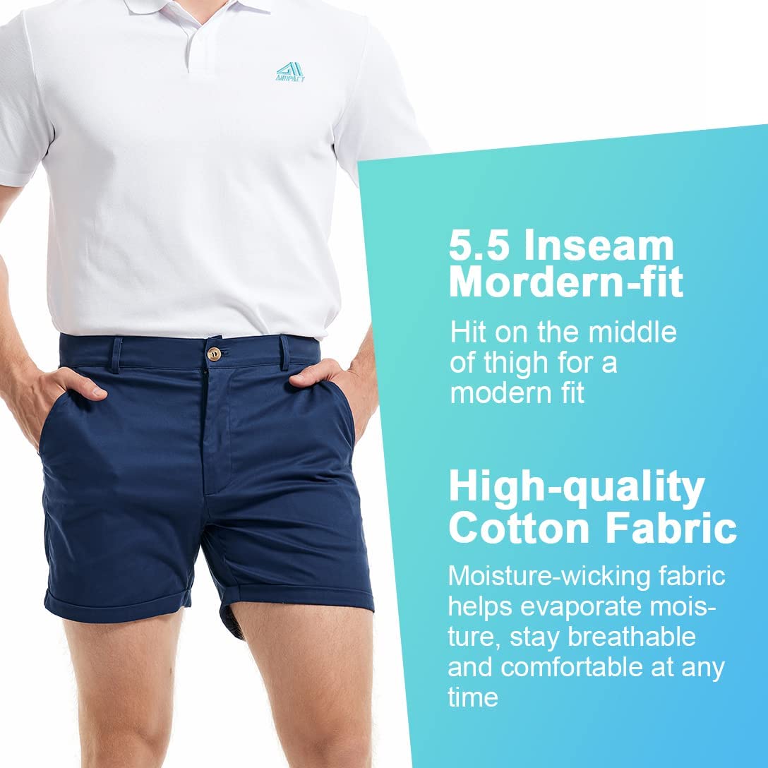 Aimpact masculino verão fino-a - Shorts Chino Slim avaliação e preço
