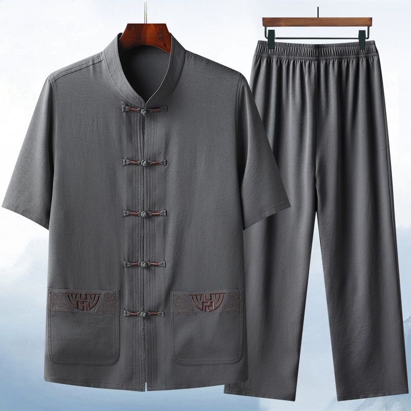 Fato de linho de algodão manga - Short Linen Drawstring avaliação e preço