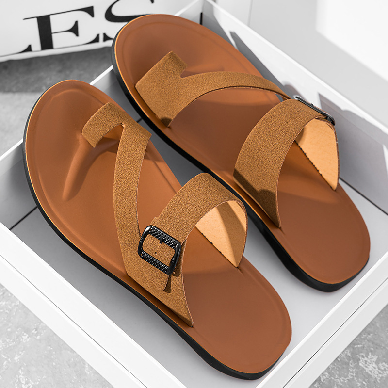 Novas Sandálias de Couro Artes - Flip Flop Leather Men avaliação e preço