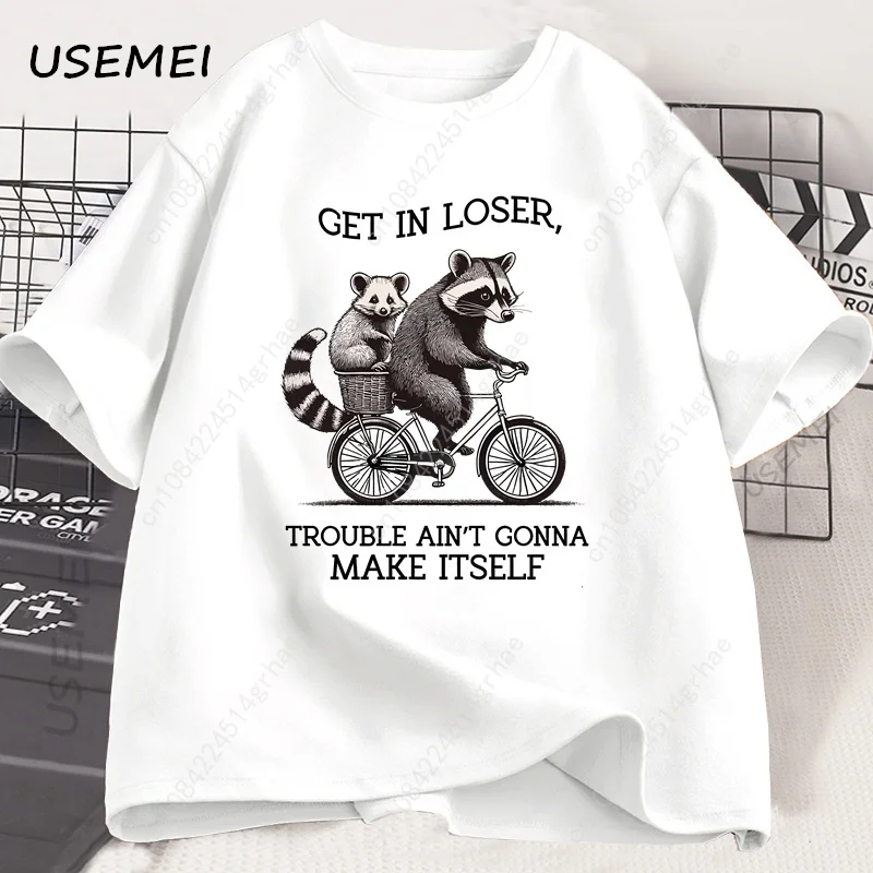 Camiseta 'Get in Loser' com Es - Tee Graphic Print avaliação e preço