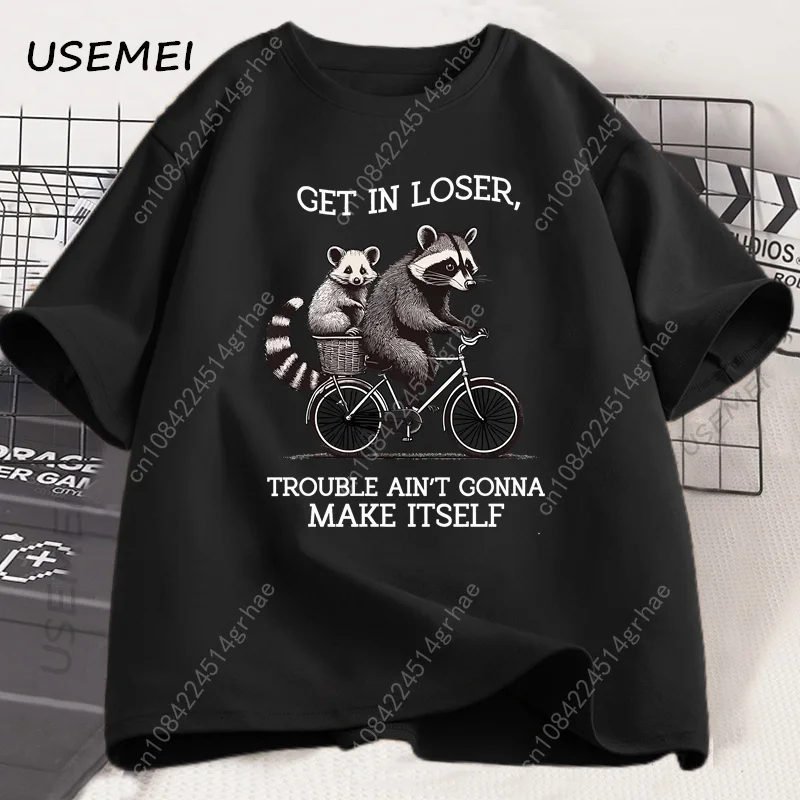 Camiseta 'Get in Loser' com Es - Tee Graphic Print avaliação e preço