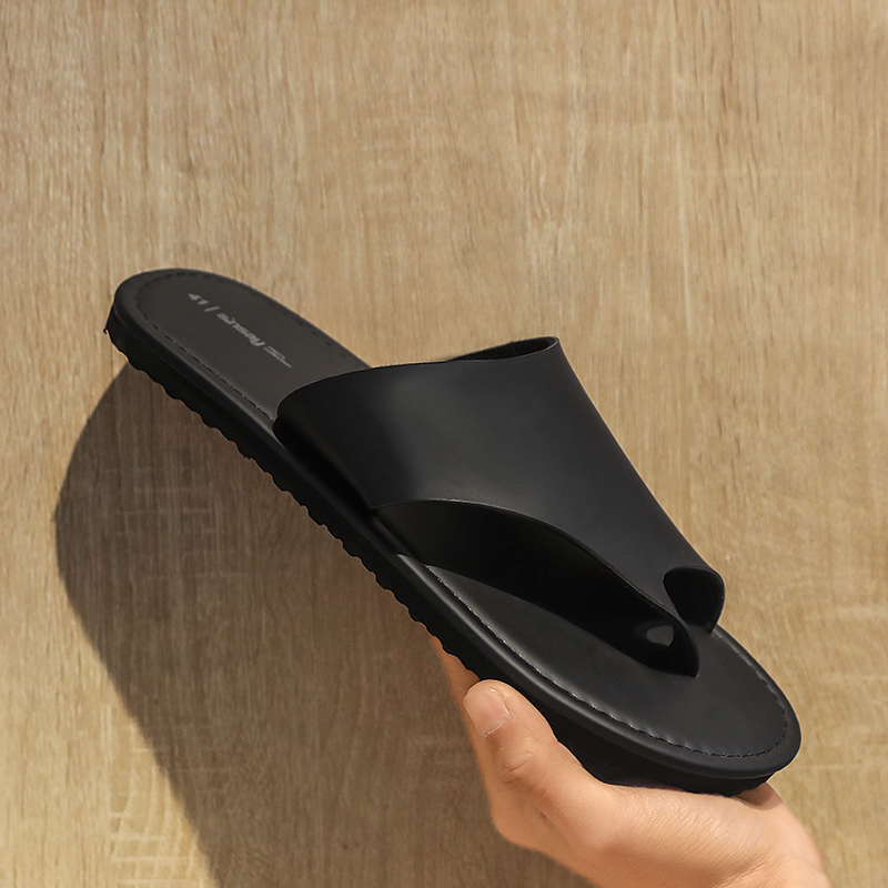 Chinelos masculinos de alta qu - Flip Flop Leather Men avaliação e preço