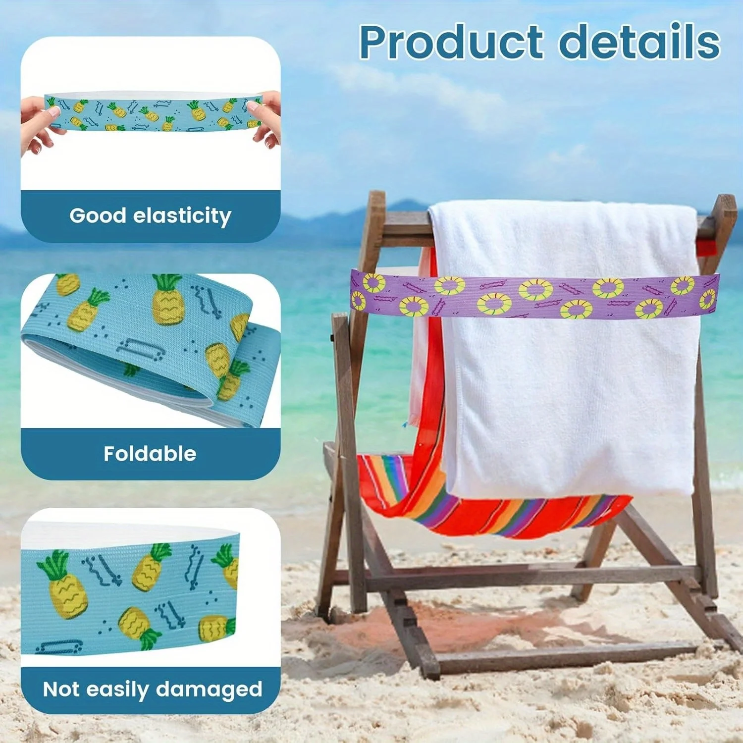 5 pçs grandes faixas de toalha - Beach Towel Large avaliação e preço