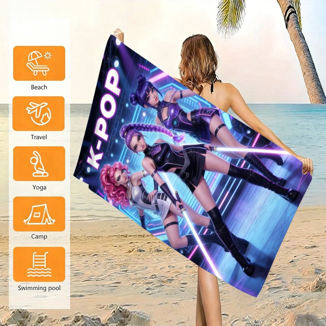 Toalha de Praia Grande com Est - Beach Towel Large avaliação e preço