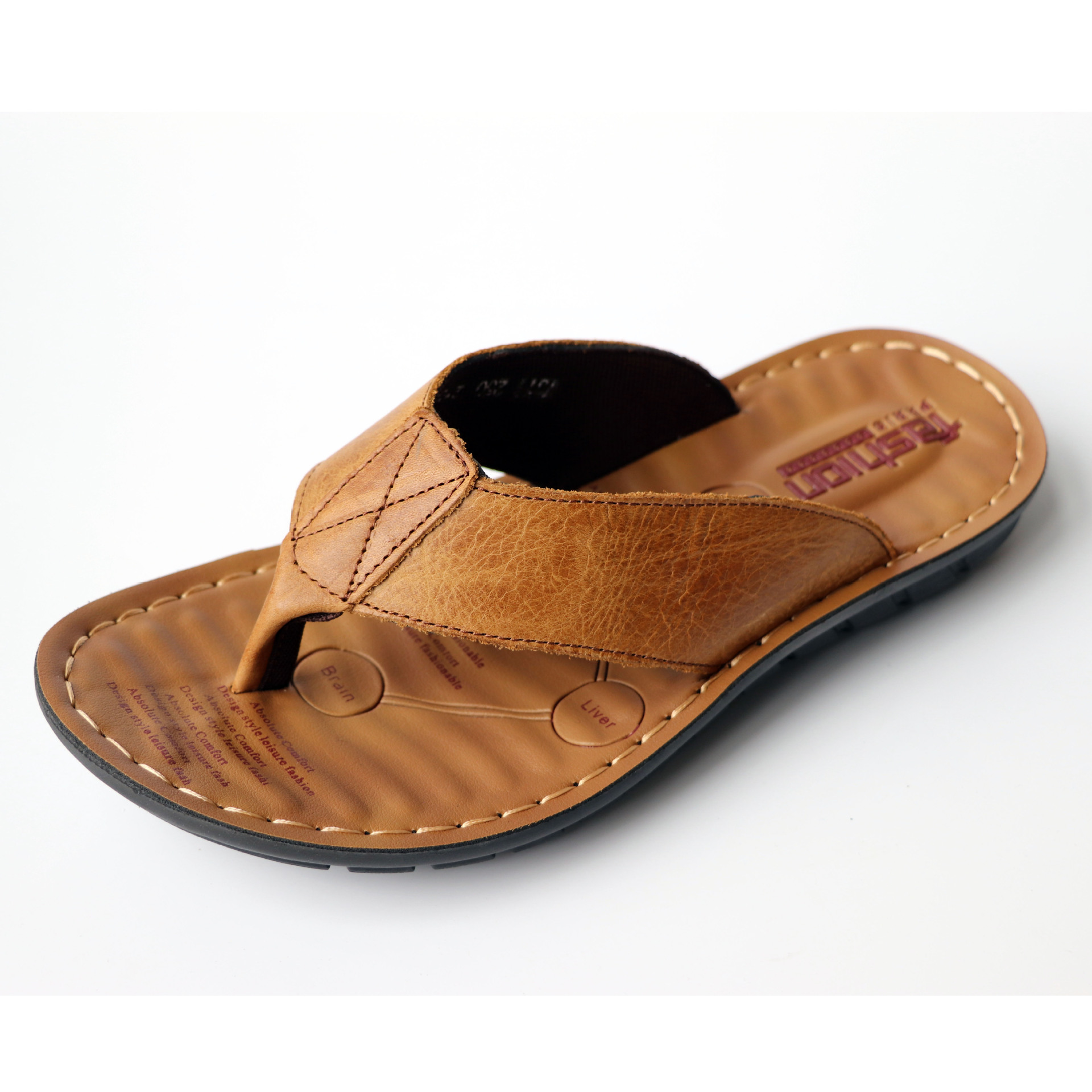 Chinelos de Couro Masculinos 2 - Flip Flop Leather Men avaliação e preço