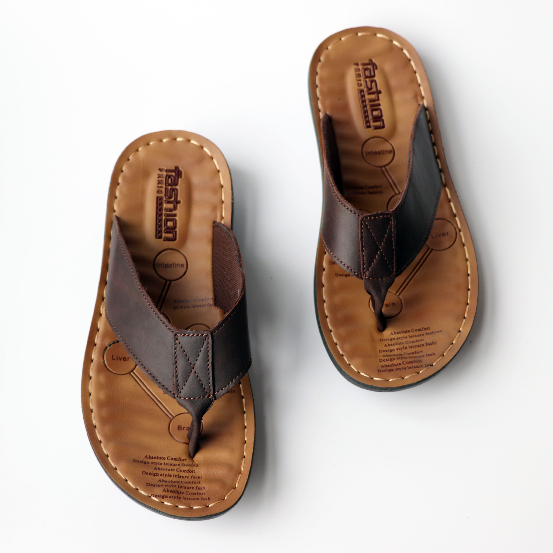 Chinelos de Couro Masculinos 2 - Flip Flop Leather Men avaliação e preço