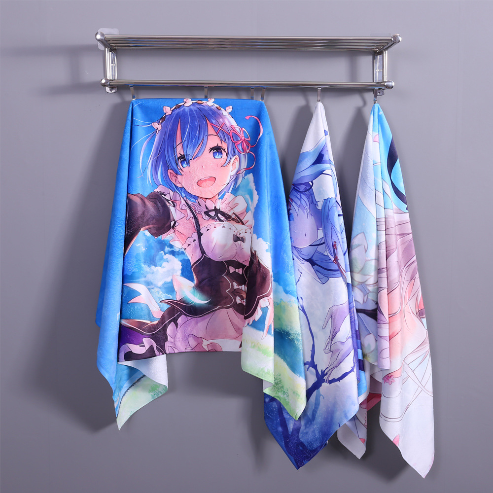 Anime Rem figura toalha de ban - Beach Towel Large avaliação e preço