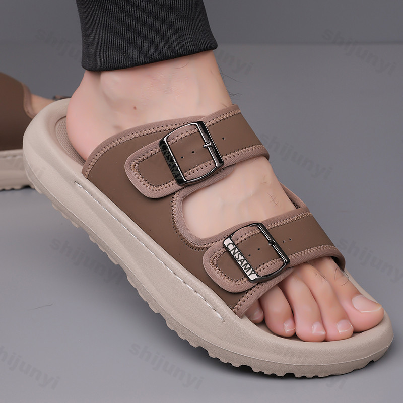 Chinelos masculinos 2025 verão - Flip Flop Leather Men avaliação e preço