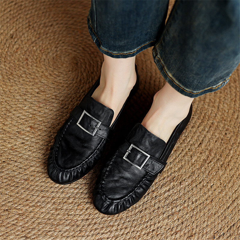 Mocassins de couro genuíno par - Casual Sandal Leather avaliação e preço