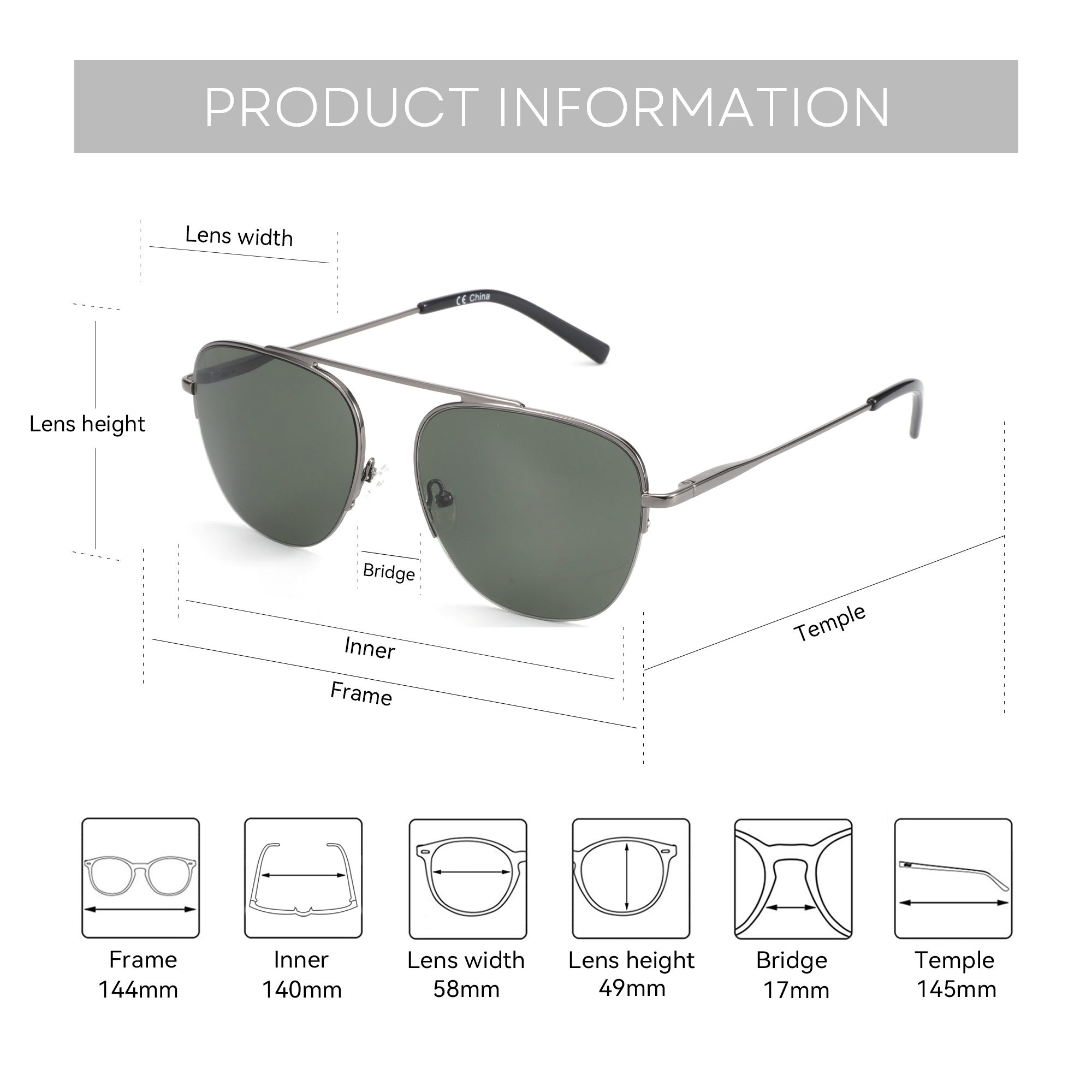Bluemoky moda polarizada presc - Sunglasses Aviator Polarized avaliação e preço