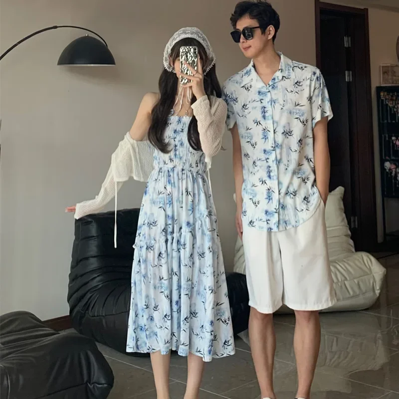 Resort casal olhar pais e cria - Resort Shirt Floral avaliação e preço