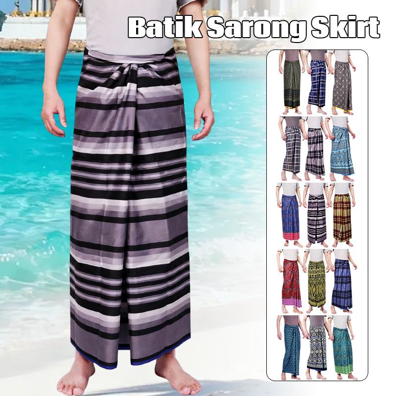 Saia Sarongue Batik Unissex, V - Sarong Men Wrap avaliação e preço