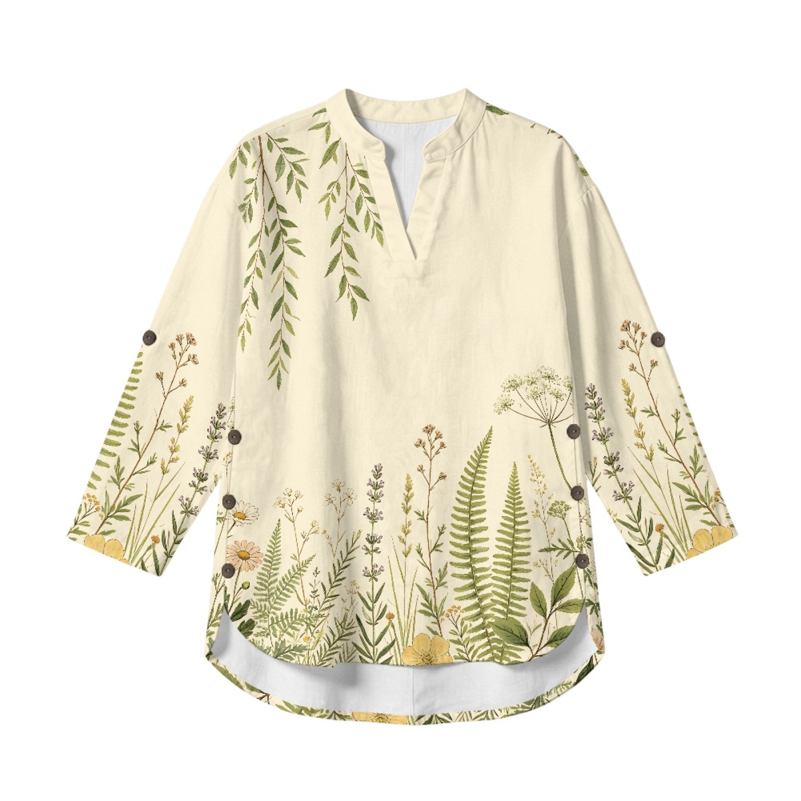 Camisa feminina de linho INSTA - Linen Shirt Breathable avaliação e preço