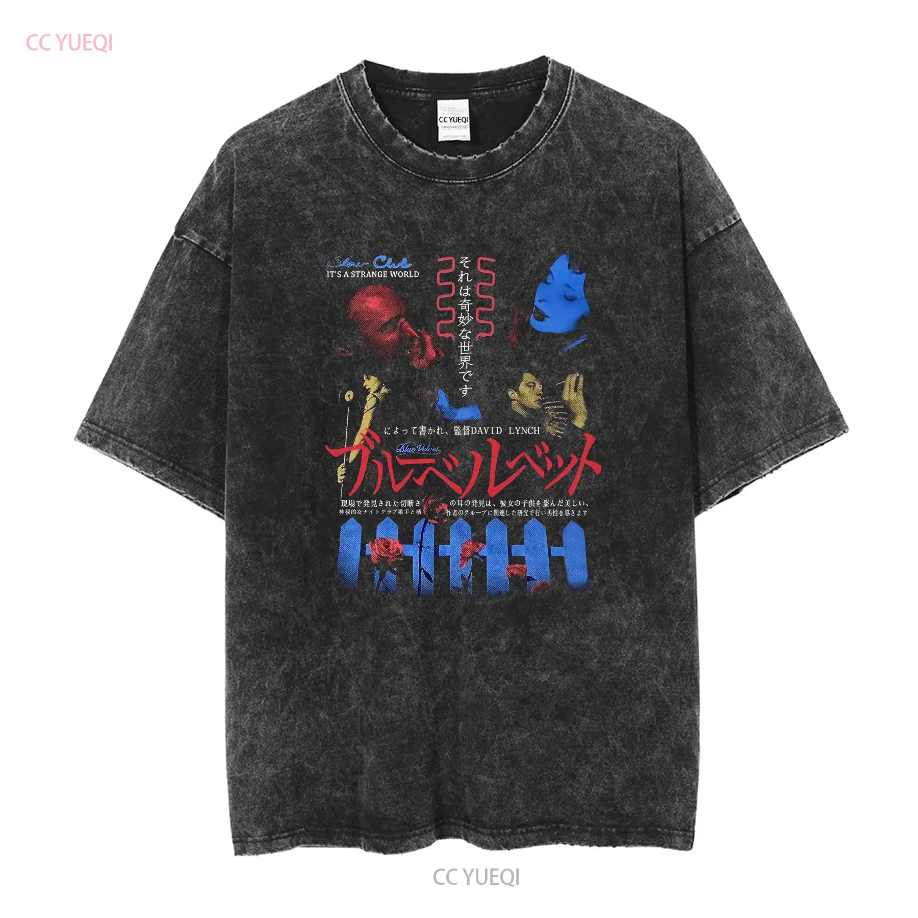 Azul veludo rucking fotten dav - Tee Graphic Print avaliação e preço