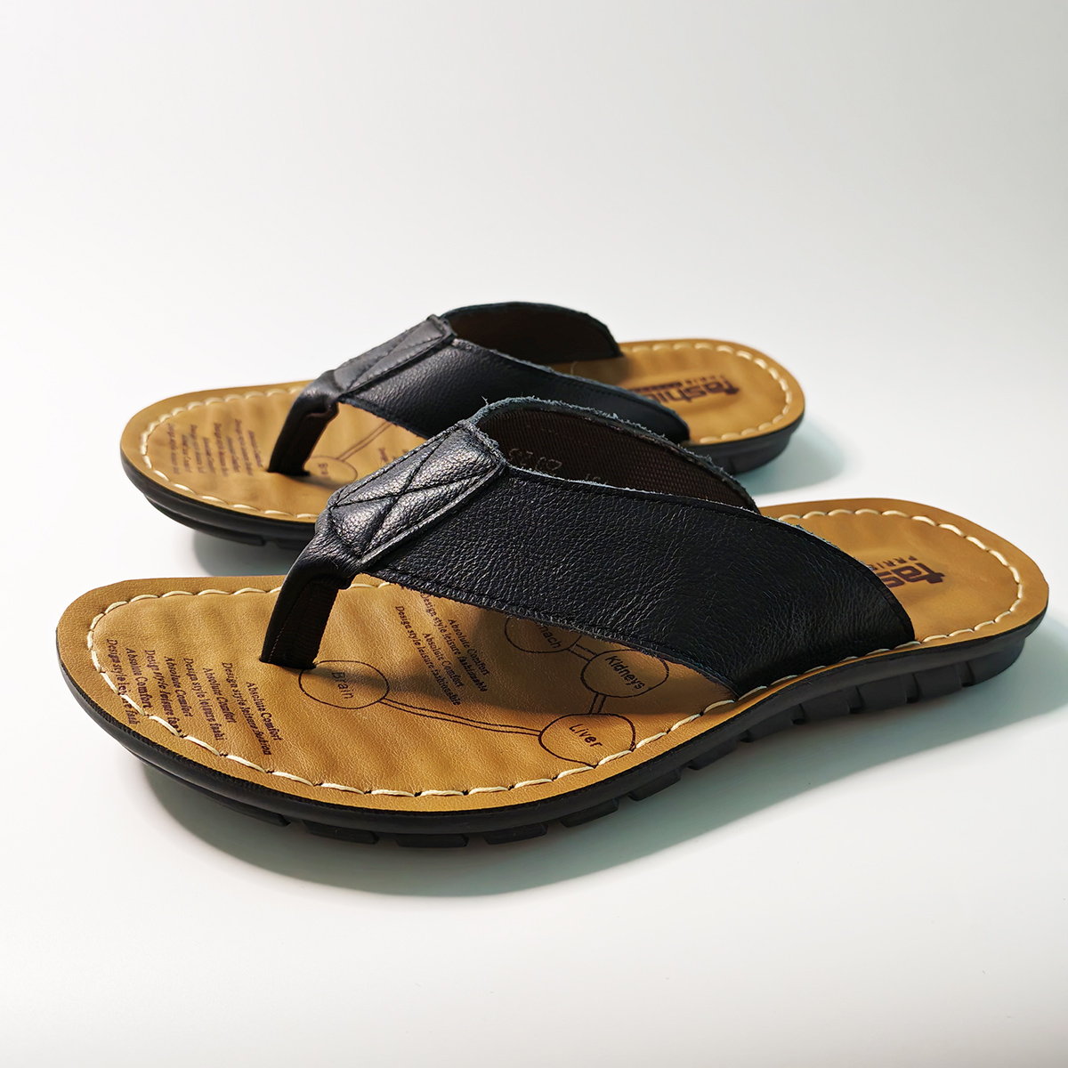 Sapatos de verão masculinos, c - Flip Flop Leather Men avaliação e preço
