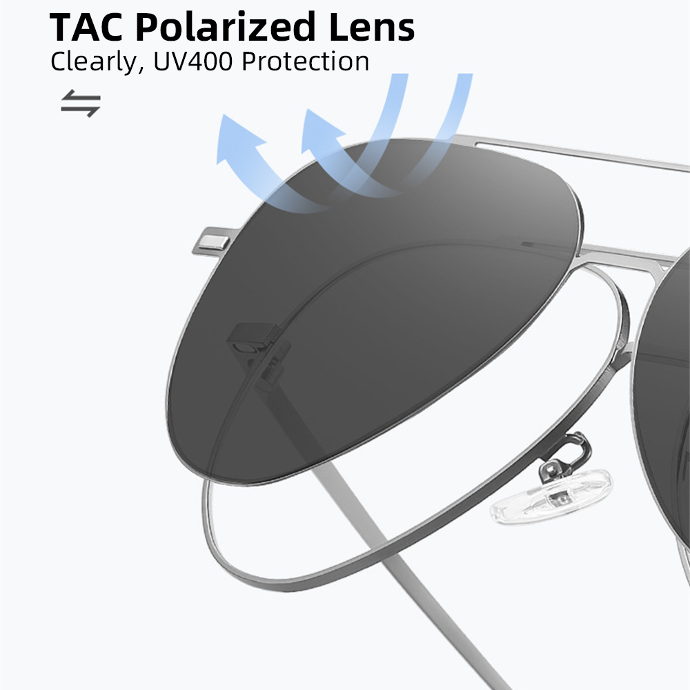 Vivibee clipe polarizado magné - Sunglasses Aviator Polarized avaliação e preço