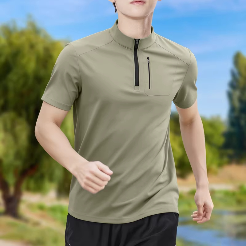 Camiseta Masculina de Manga Cu - Shirt Camp Collar avaliação e preço