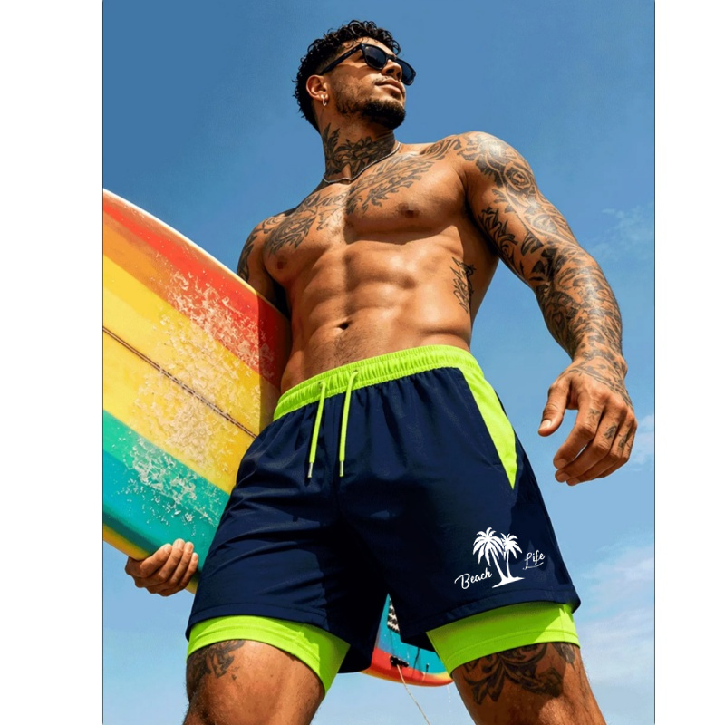 Shorts de praia masculinos, le - Trunks Board Surf avaliação e preço