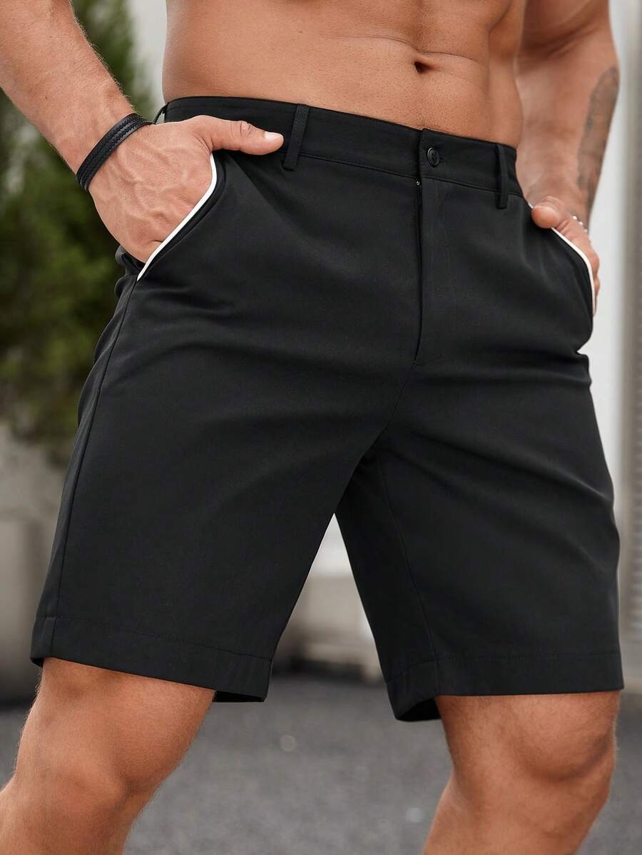 Shorts Chino Masculino com Det - Shorts Chino Slim avaliação e preço