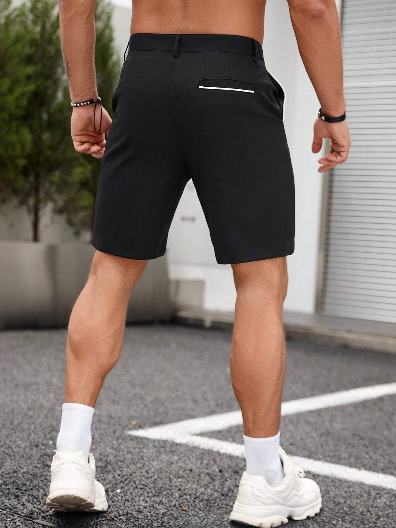 Shorts Chino Masculino com Det - Shorts Chino Slim avaliação e preço