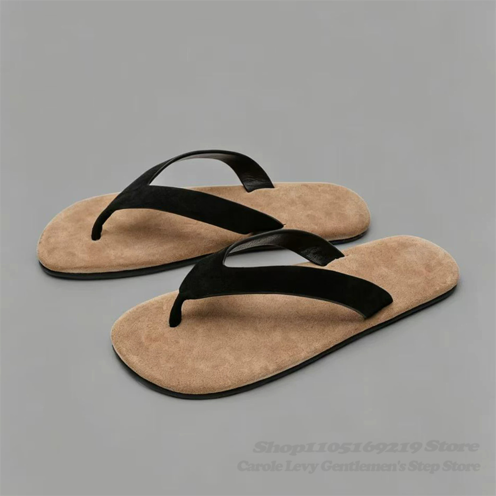 Chinelos de Couro Suede Estilo - Flip Flop Leather Men avaliação e preço