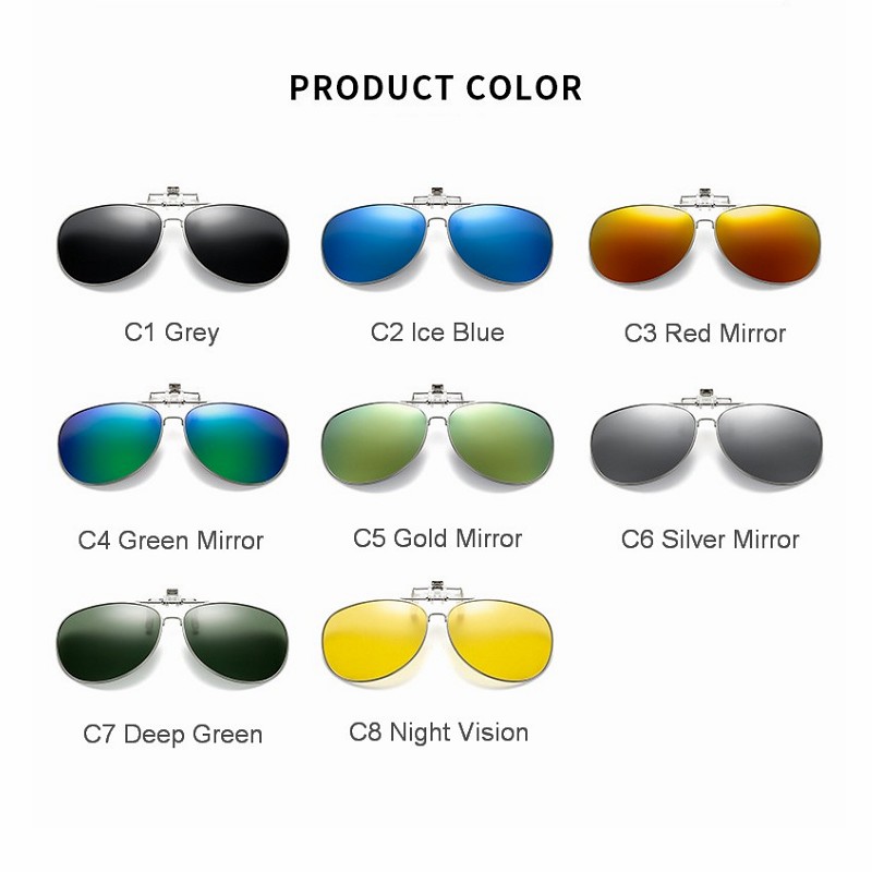 Óculos de sol polarizados clip - Sunglasses Aviator Polarized avaliação e preço