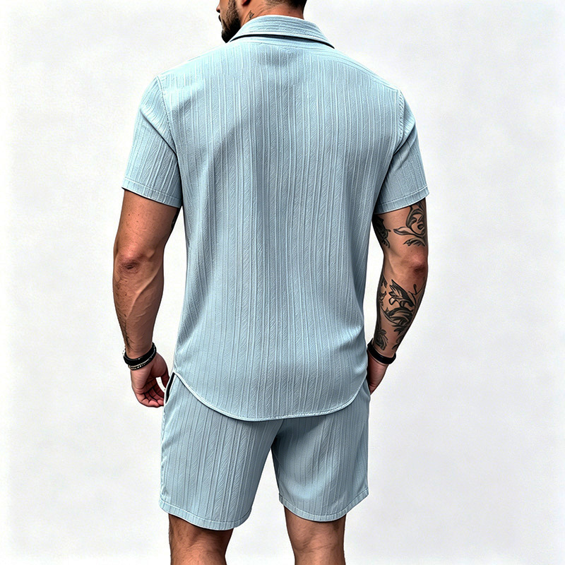Conjunto Masculino Novo 2026:  - Shirt Camp Collar avaliação e preço