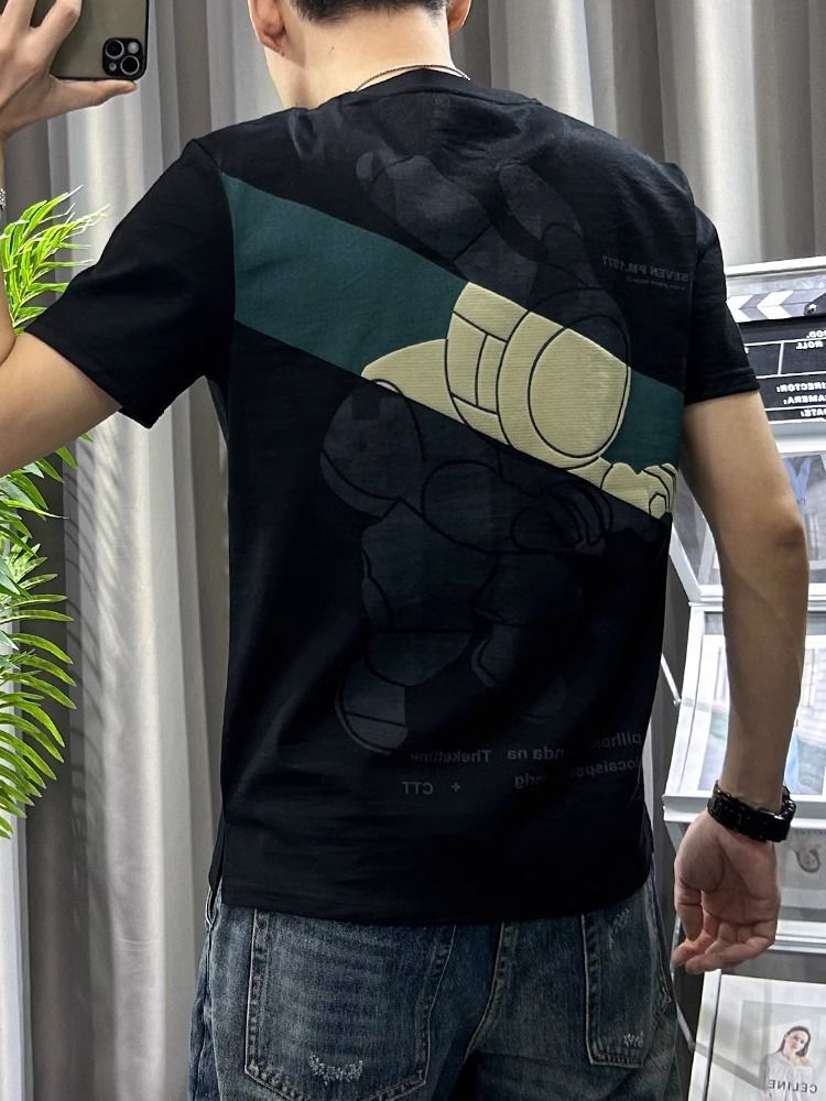 T-shirt gráfica Harajuku branc - Short Linen Drawstring avaliação e preço