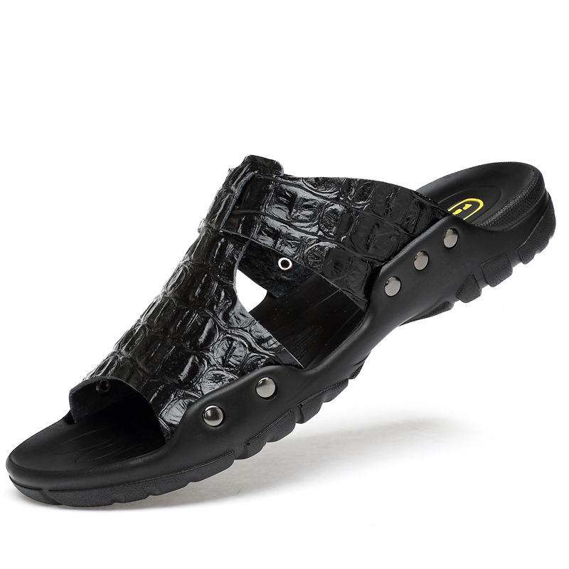 Sandálias de couro masculinas  - Flip Flop Leather Men avaliação e preço