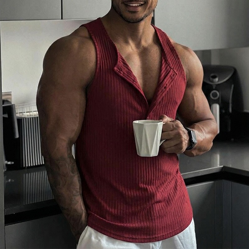 Regata Esportiva de Cor Sólida - Tank Top Muscle avaliação e preço